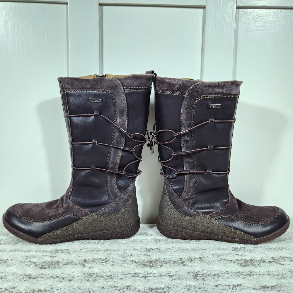 Allrounder by Mephisto "Gena" Waterproof Brown Leather Boot | Women's Size 9.5 - Picture 6 of 13